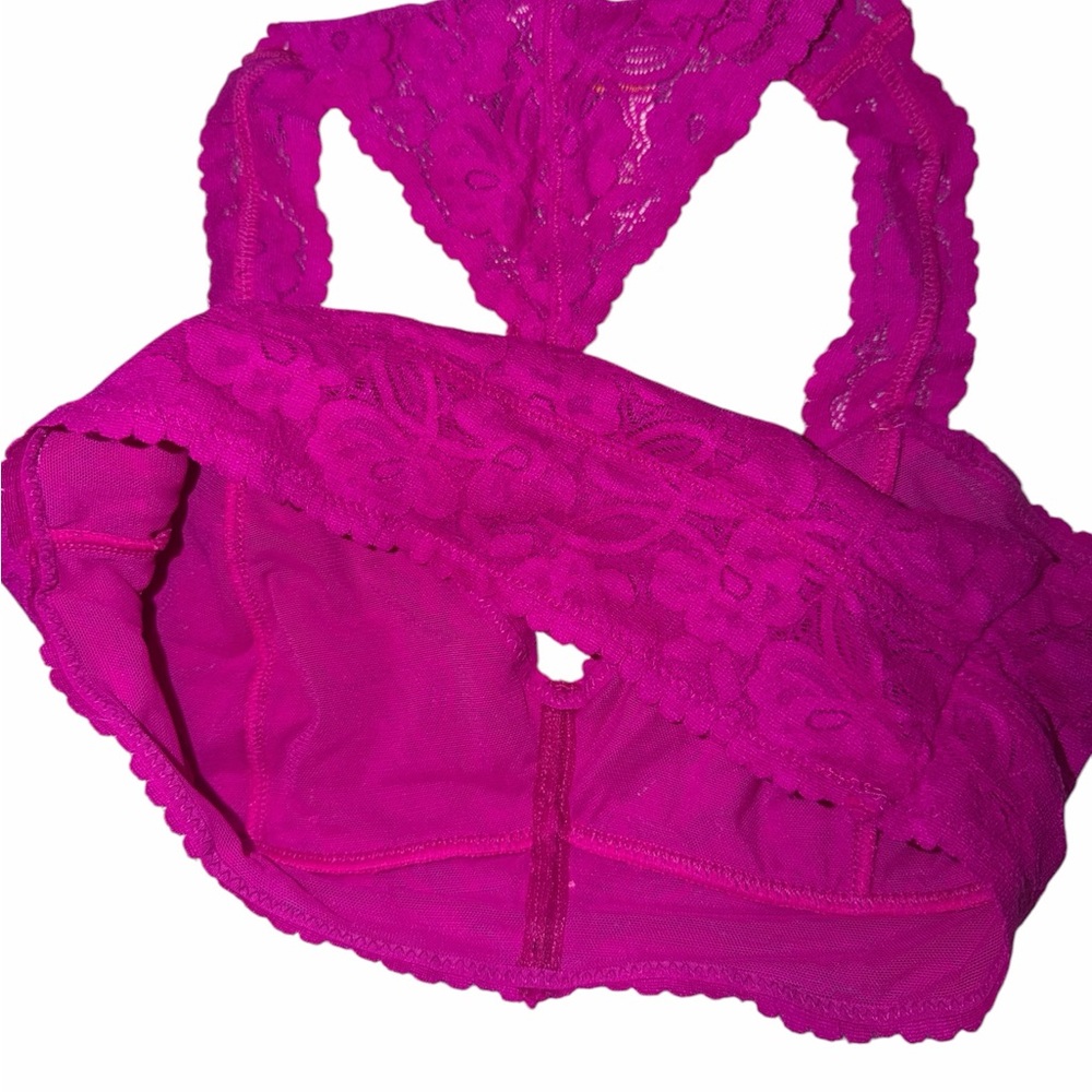 NWT Free People Lace Racerback summer crop top - Picture 5 of 14
